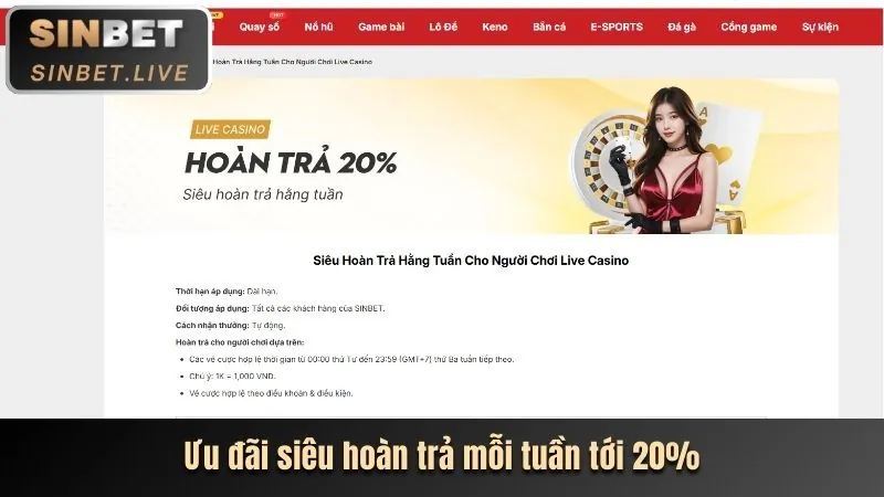 Thưởng chào mừng casino trực tuyến